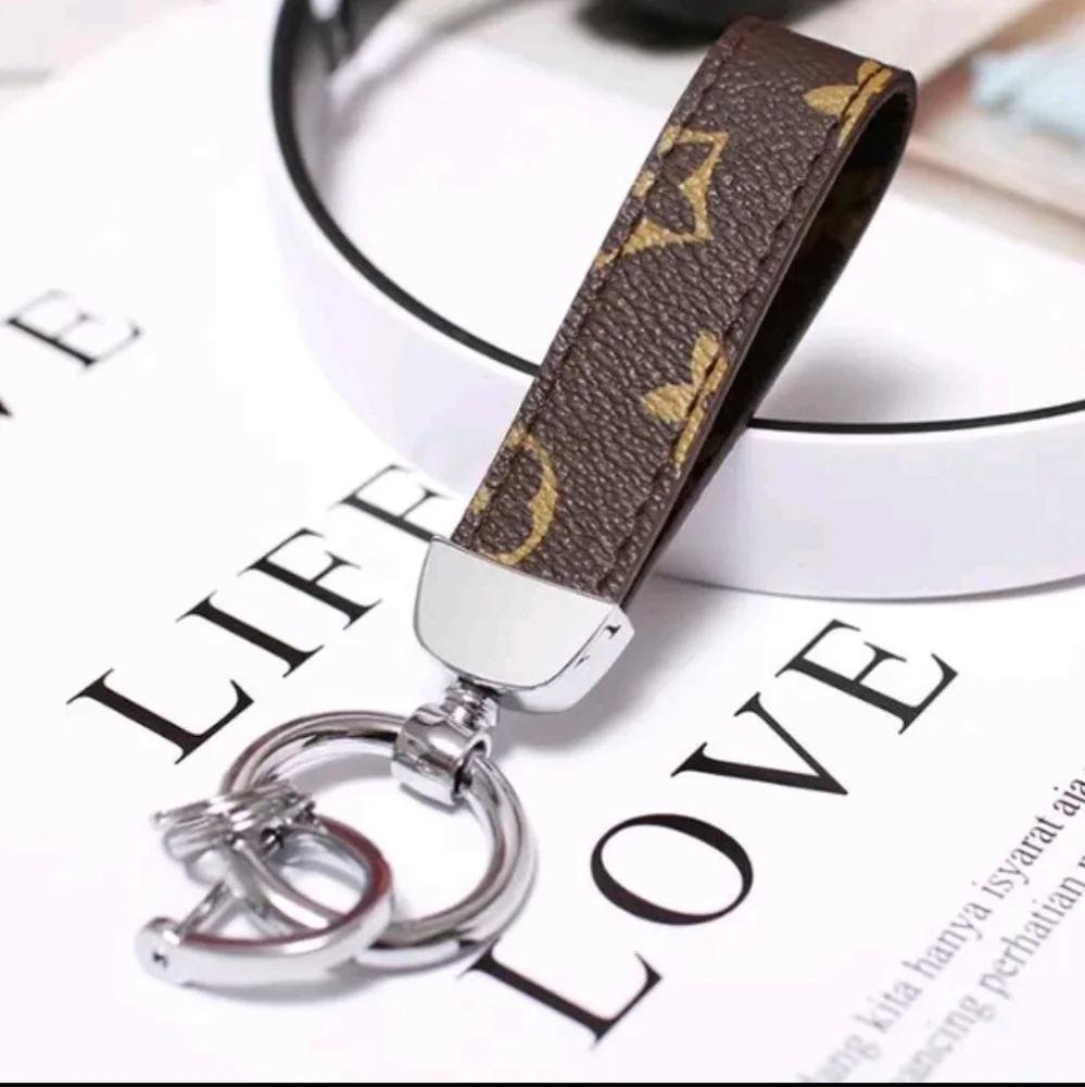 PU Leather bag keychain, car keys holder, keyring